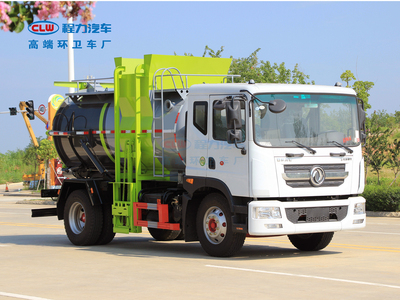 多利卡D9圆罐餐厨垃圾车