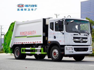 5，东风多利卡D9大轴距压缩垃圾车
