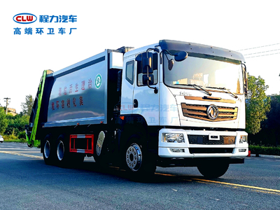 7，东风华神T5后双桥压缩垃圾车