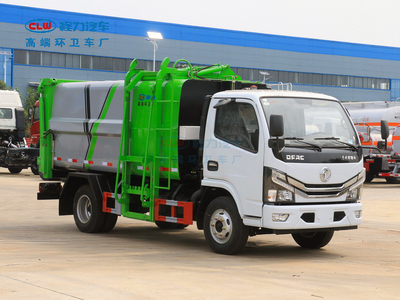 多利卡侧挂桶压缩垃圾车